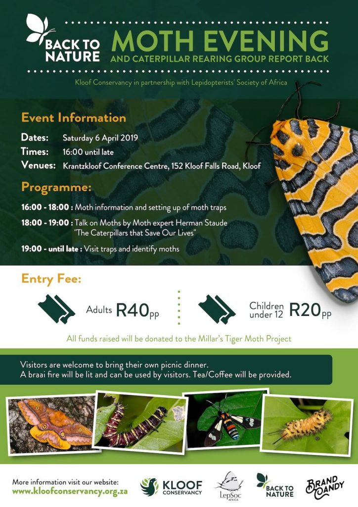Poster for Back to Nature Moth Evening 2019